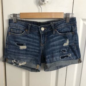 Aeropostale midi jean shorts